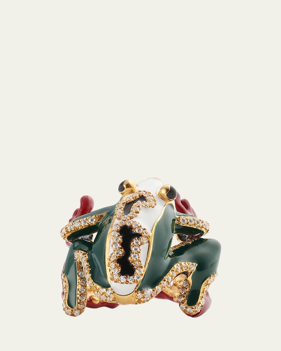 Frog Enamel Ring